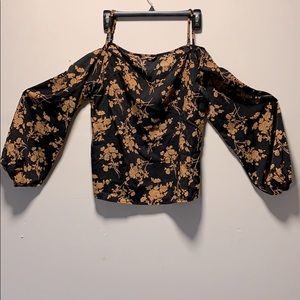 SHEIN Off the Shoulder Floral Blouse
